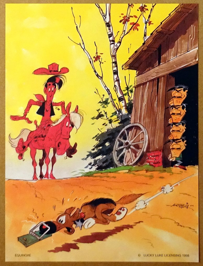 Morris - 4 Offset Print - Lucky Luke - Equinoxe - 1998 #2.1