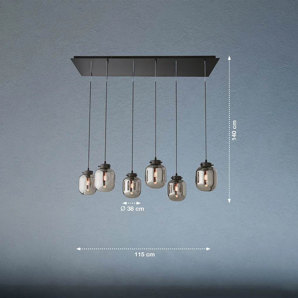 Fischer & Honsel - Pendant ceiling lamp - Regi Sort - Metal - Regi Sort #3.2
