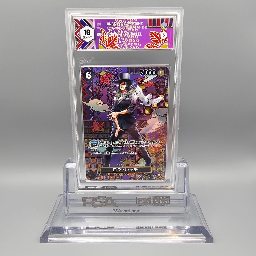 One Piece Graded card - Mosaico: ROB LUCCI (Parallel) SP OP03-092 SR - Graad 10 #2.1