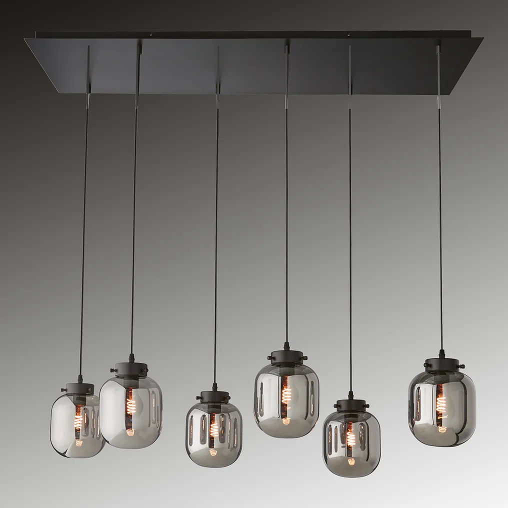 Fischer & Honsel - Pendant ceiling lamp - Regi Sort - Metal - Regi Sort #1.0