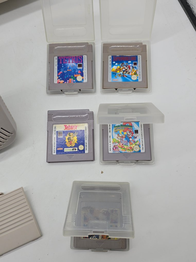 Nintendo - Gameboy Classic - DMG-01 1989 + ASCII Carrier Case, Magnifier, Battery Pack, Super Mario Land 1+2 + Tetris + many - 電玩遊戲機 + 遊戲 #3.2