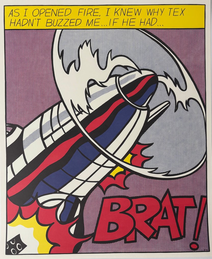 Roy Lichtenstein (after) - As I opened fire Poster #1.0