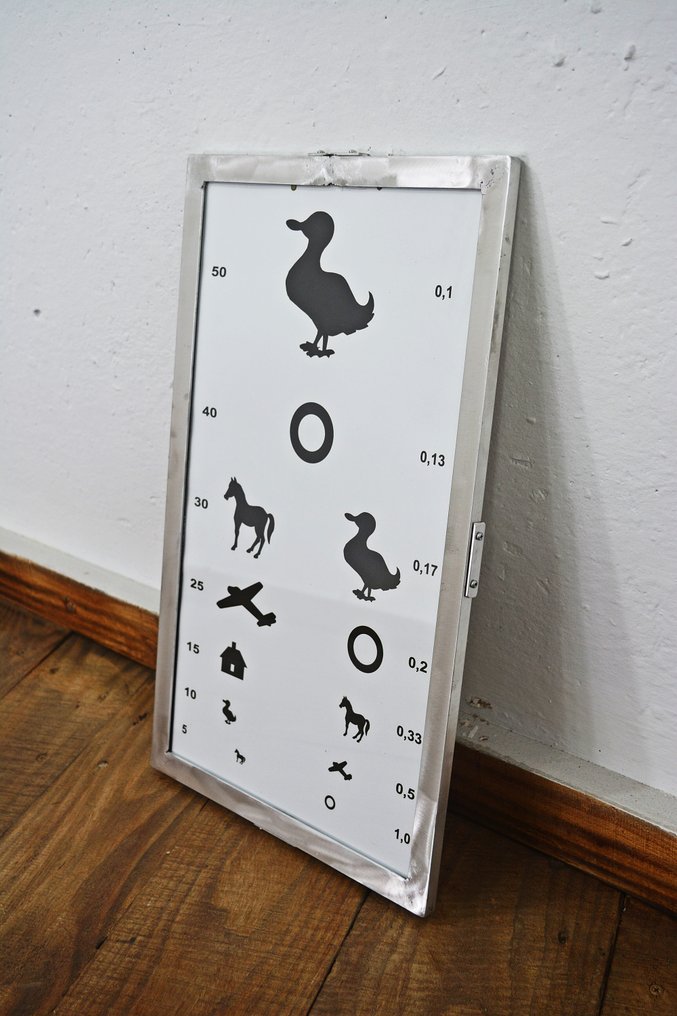 Vision test board - Schild - Aluminium, Glas #4.3