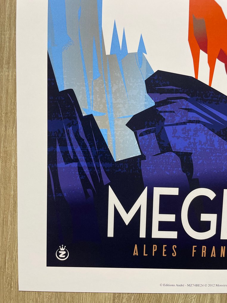 Monsieur Z - Affiche de Tourisme "Megève - Le Bouquetin" #2.1