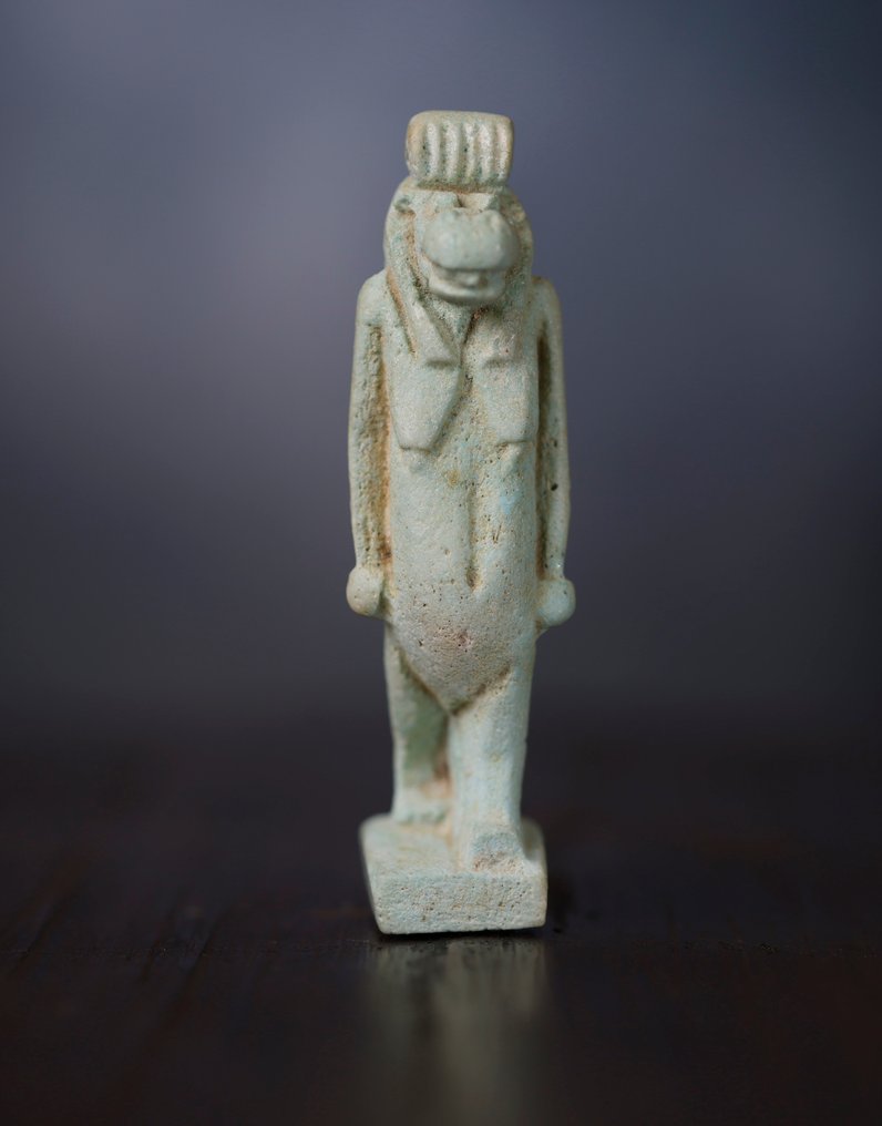 Ancient Egypt Enorm Taweret-amulet - 6.6 cm #2.1