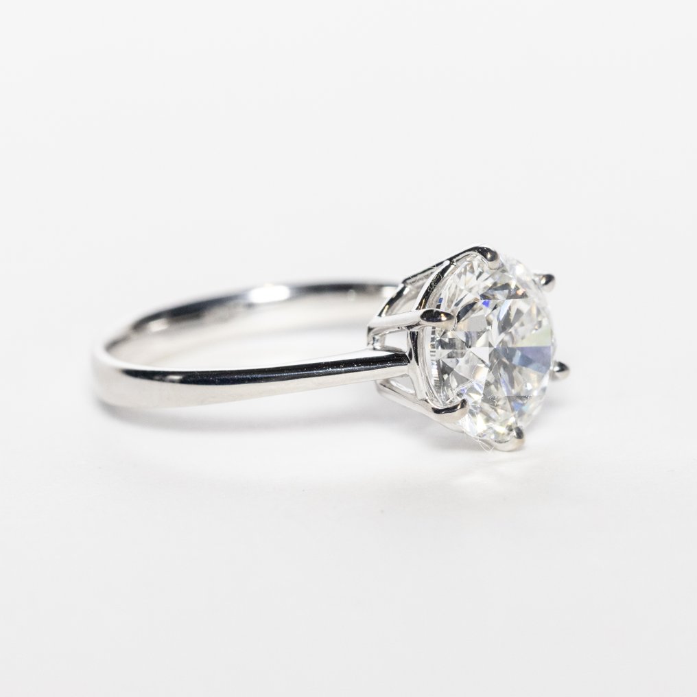 No reserve price - Engagement ring - 18 kt. White gold -  3.05ct. tw. Diamond (Lab-grown) - F VS1 IDEAL #4.3