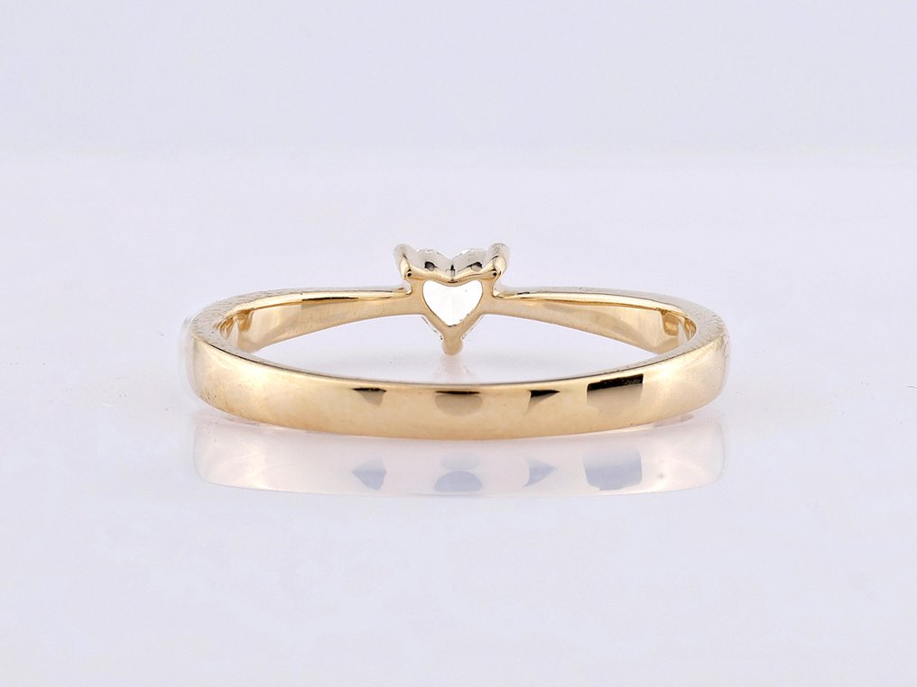 戒指 - 14K包金 黄金 -  0.18ct. tw. 钻石 (天然)  #4.3