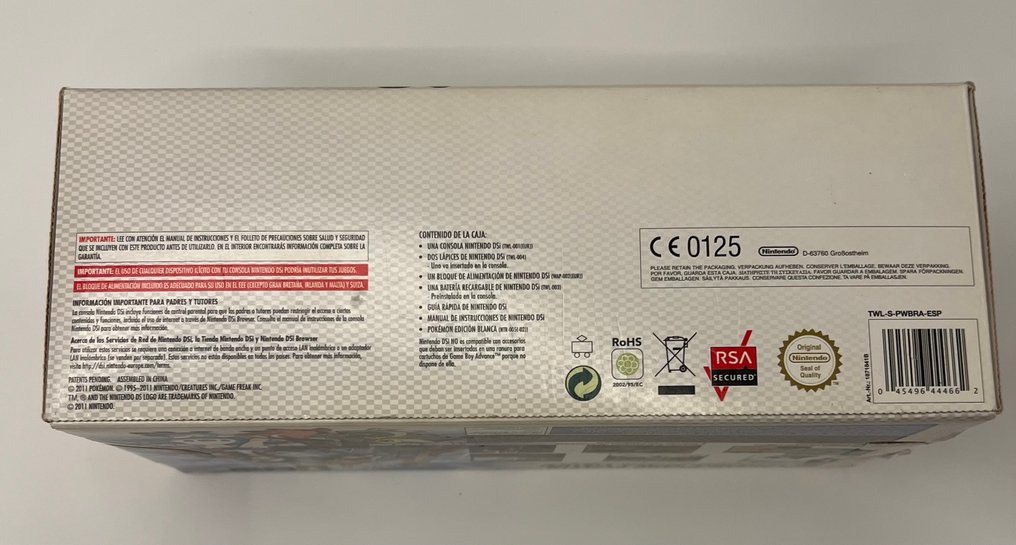 Nintendo - DSi - Pokemon White edition - Reshiram and Zekrom - Spanish White Edition - Video game console - In original sealed box #4.3