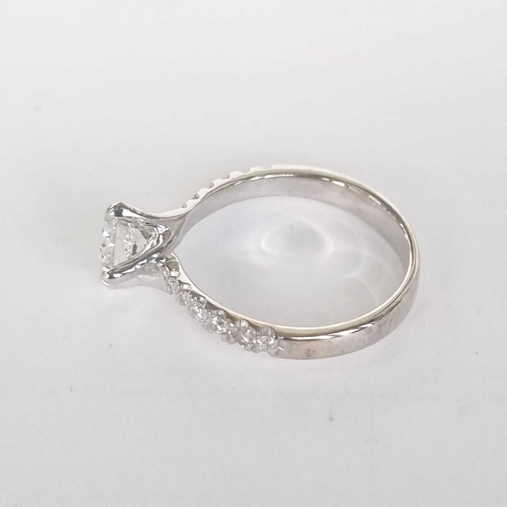 订婚戒指 - 18K包金 白金 -  0.90ct. tw. 钻石 (天然) - 钻石 #3.2