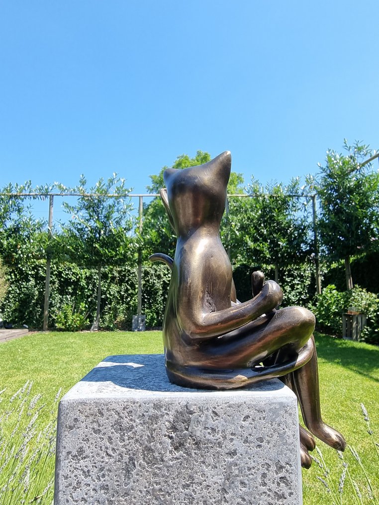 Αγαλματίδιο - Cats in love - Μπρούντζος #2.1