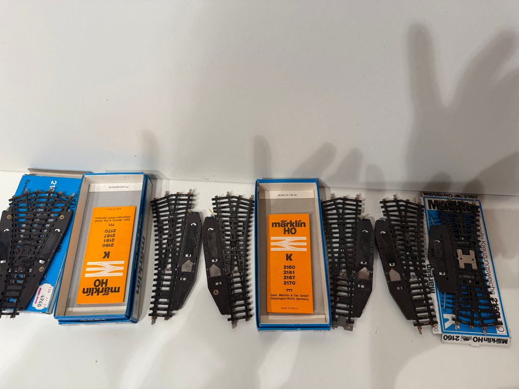 Märklin H0 - 2170 , 2160, 2261 - Modellvonat sínek (6) - K Wissels #1.0