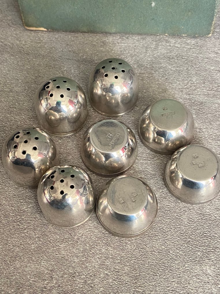 Christofle - Salt and pepper shakers (4) - Silverplated - Always standing #3.2