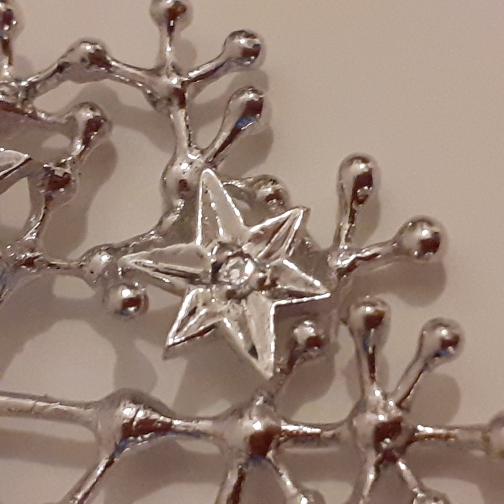 Senza prezzo di riserva - Tapio Wirkkala - Collana - The Starry Sky (Tähtitaivas) Argento Zircone - Wirkkala cielo stellato #2.1