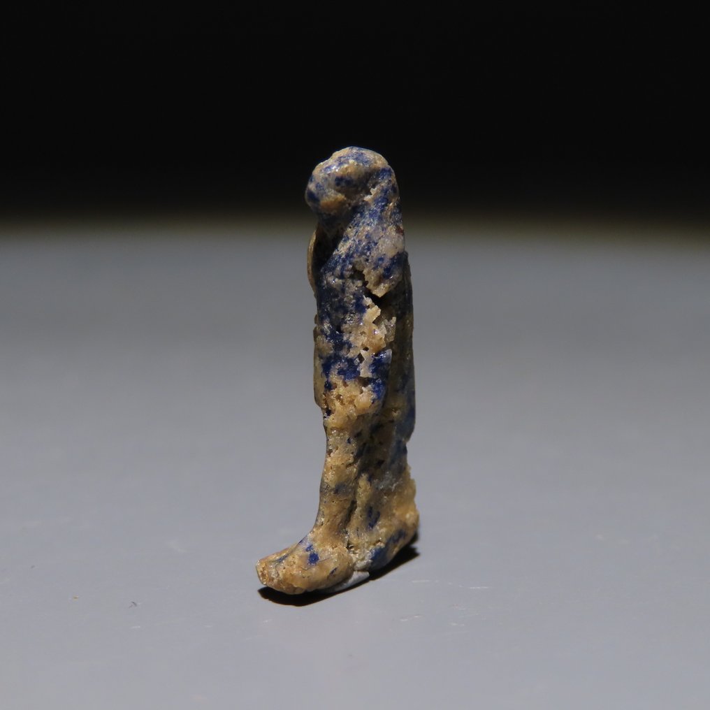 Αρχαία Αιγυπτιακή Λάπις λάζουλι Μάτι του Χόρους. Τελευταία Περίοδος, 664 - 332 π.Χ. Ύψος 2 εκ. #2.1