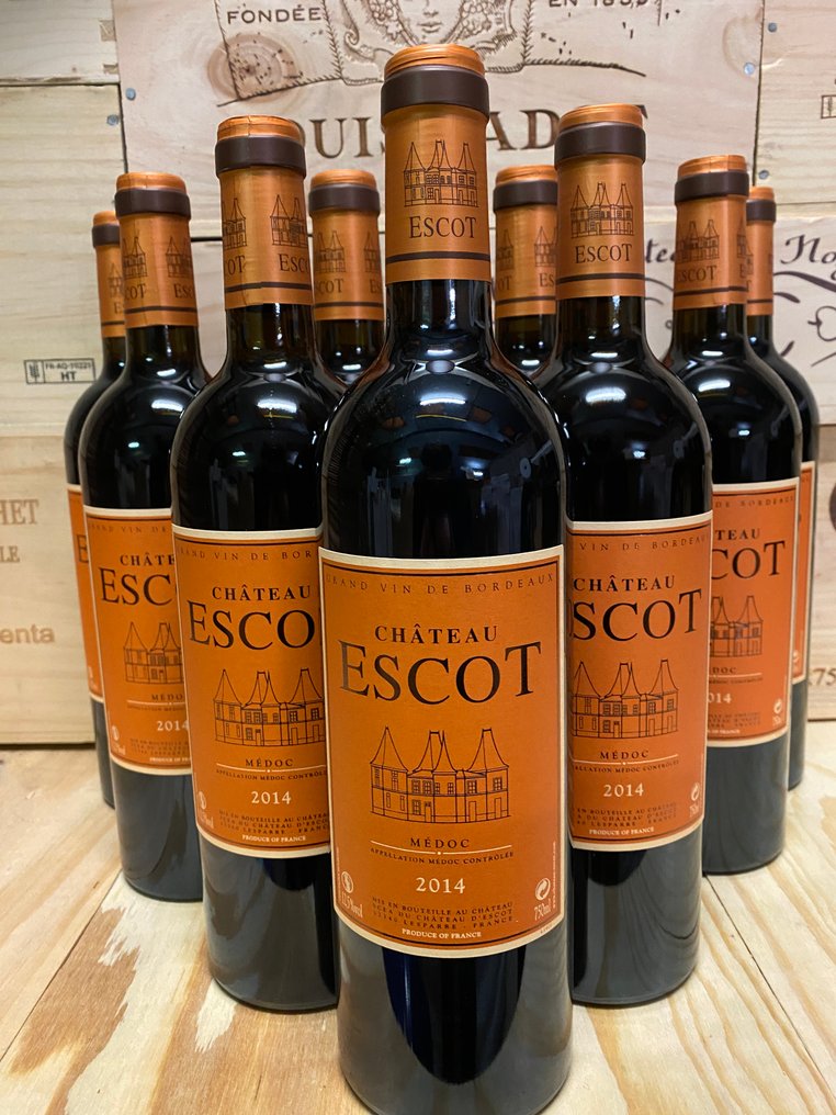 2014 Chateau Escot - Medoc Cru Bourgeois - 12 Flasker (0,75 L) #4.3
