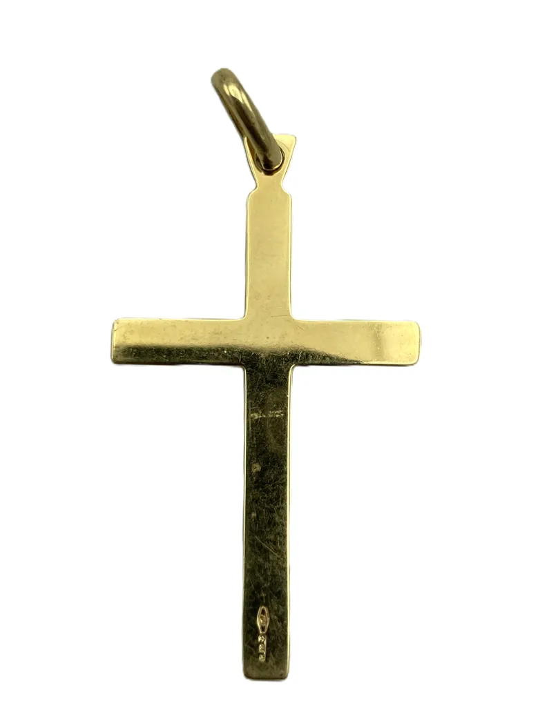 Pendentif en forme de croix - 18 carats Or jaune #3.2