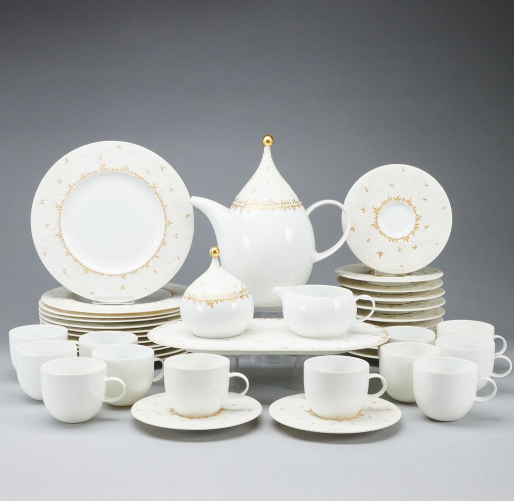 Rosenthal - Bjorn Wiinblad - 12人用咖啡套装 (40) - Zauberflöte Papageno, 1. Wahl - 瓷 #1.0