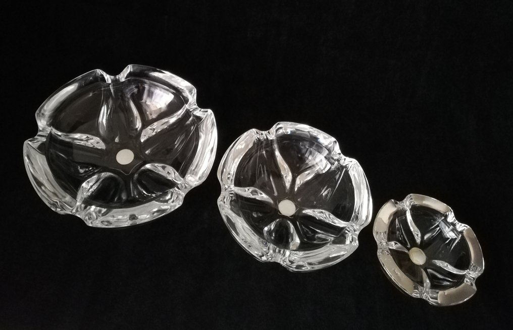 Cristal D'Arques - Popielniczka (3) - Lude - Kryształ, Argento 925 #4.3