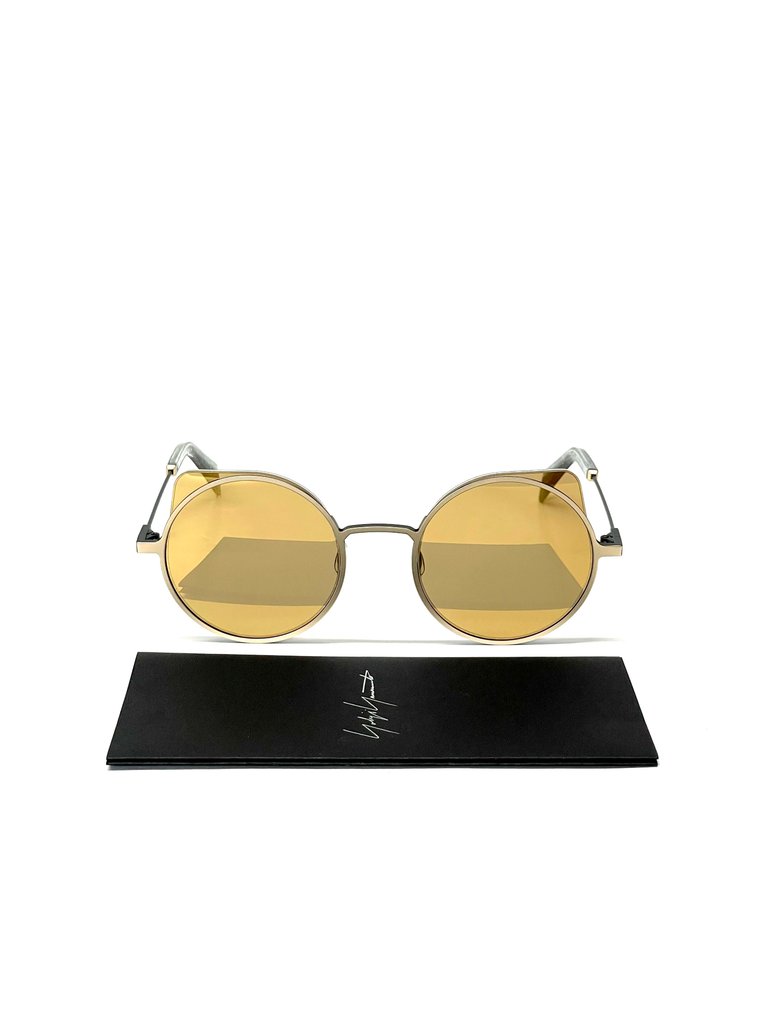 Yohji Yamamoto - YY7030, Pale Gold Titanium, YY Cat-Eye, Special gold mirrored effect, Mazzucchelli, Style 479 GOLD - Sunglasses #2.1