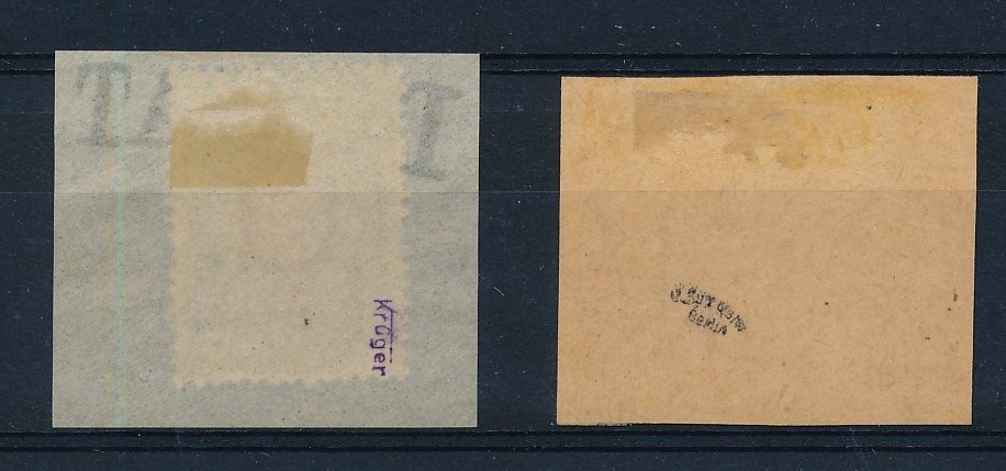 Γερμανική Αυτοκρατορία - Κατοχή της Ρωσίας (1914-1918) 1918 - Έκτακτη ανάγκη Dorpat σε 2 κομμάτια, τέλεια ακυρωμένα, το καθένα ελεγμένο - Michel Nr. 1/2 #1.0