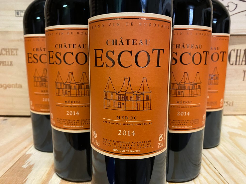 2014 Chateau Escot - Medoc Cru Bourgeois - 12 Flasker (0,75 L) #2.1