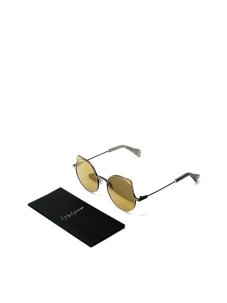 Yohji Yamamoto - YY7030, Pale Gold Titanium, YY Cat-Eye, Special gold mirrored effect, Mazzucchelli, Style 479 GOLD - Sunglasses #1.0