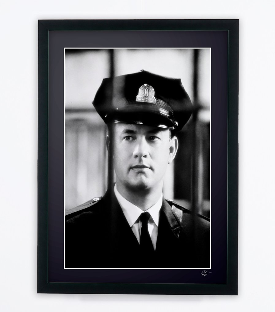 Tom Hanks - The Green Mile (1999) - Fine Art Photography - Luxury Wooden Frame 70X50 cm - Limited Edition 01 of 30 - Serial 20056 - Original Certificate (COA), Hologram - 100% New. Shipping Reduction from 3 items #1.0