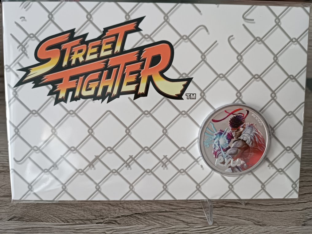 Αυστραλία. 1 Dollar 2022 Colorized in Coincard Street Fighter: RYU 1 oz .999 (χωρίς τιμή ασφαλείας) #1.0