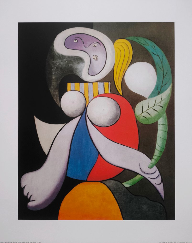 Pablo Picasso (1881-1973) (after) - "Femme à la Fleur, 1932" - (40x50cm) #1.0