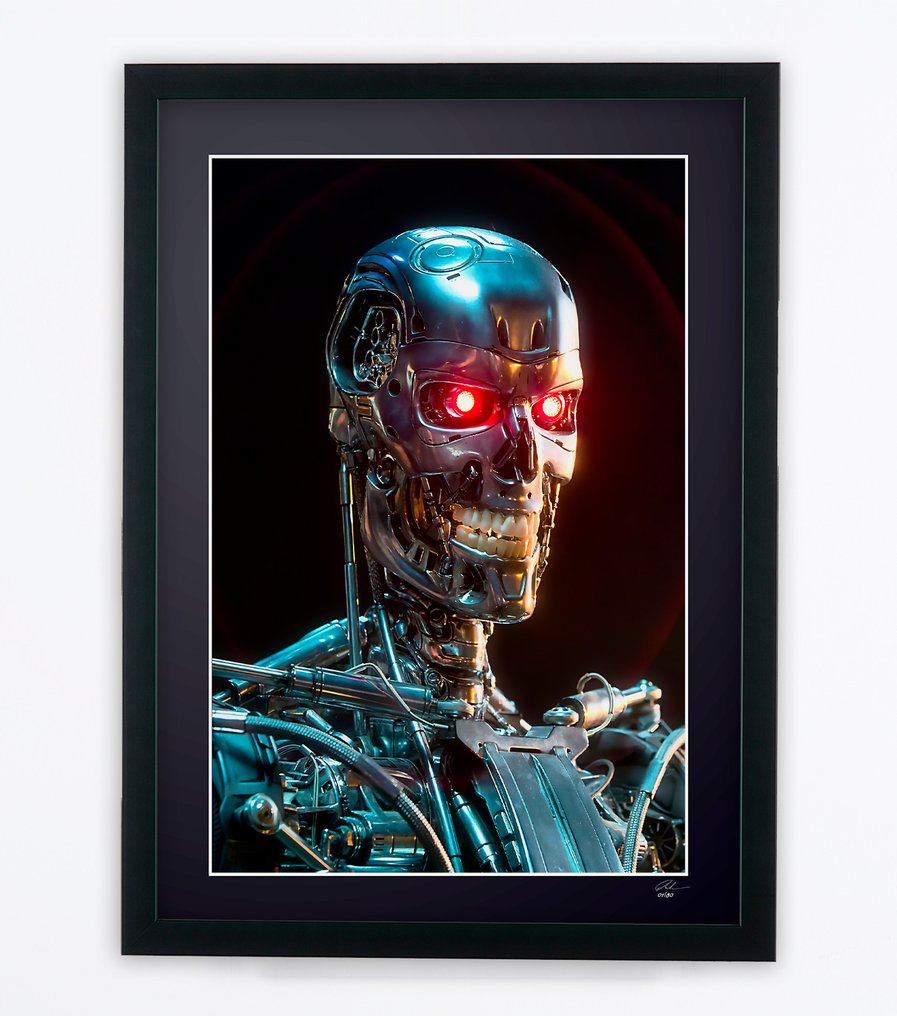 Terminator 2 Judgment Day - Fine Art Photography - Luxury Wooden Frame 70X50 cm - Limited Edition 03 of 30 - Serial 20054 - Original Certificate (COA), Hologram - 100% New. Shipping Reduction from 3 items #3.2