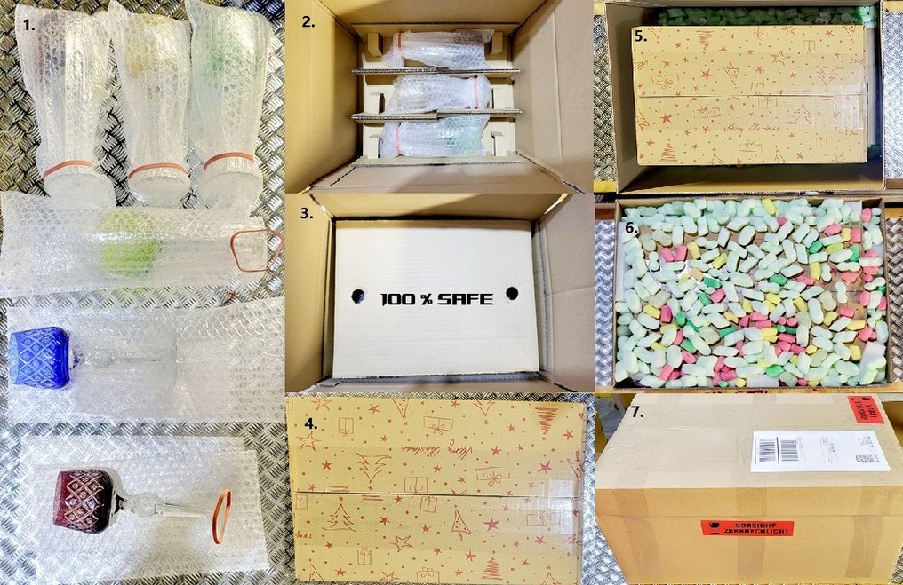 |-❥ (6) x *Nachtmann Kristall* Serie: "Eduard" (Germany)* - 香檳杯 (6) - 系列:Eduard 香槟、起泡酒杯、碗具套装,非常罕见,未使用且由重水晶制成 - 24% Bleikristall - 铅玻璃,杯子 #2.1