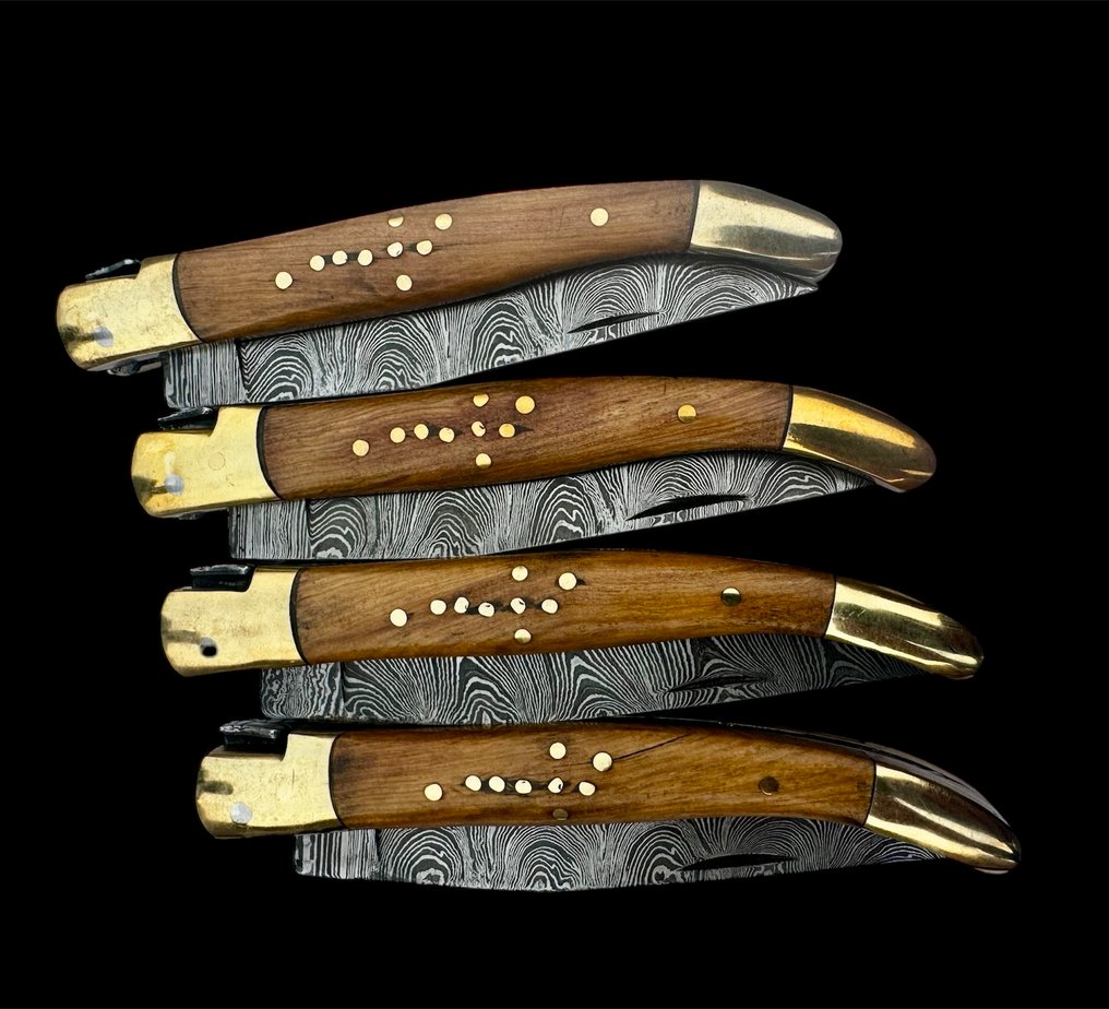 Μαχαίρι κουζίνας - ατσάλι Δαμασκού - Γαλλία - Αναδιπλούμενη Forge de Laguiole. #1.0