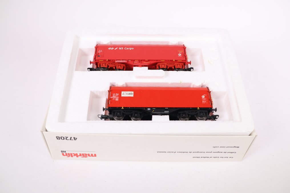 Märklin H0 - 47208 - Modeltog godsvogn sæt (1) - Sæt med to huifvogne - NS, NS Cargo #1.0