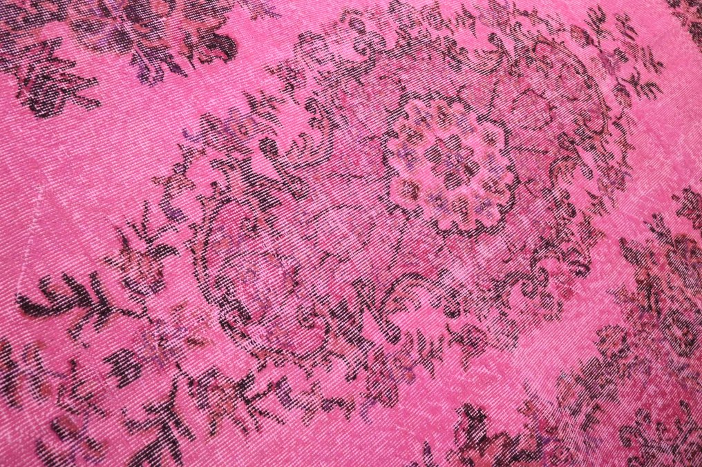 大型粉色复古 - 小地毯 - 300 cm - 190 cm - √ 手工制作 √ 证书 #4.3