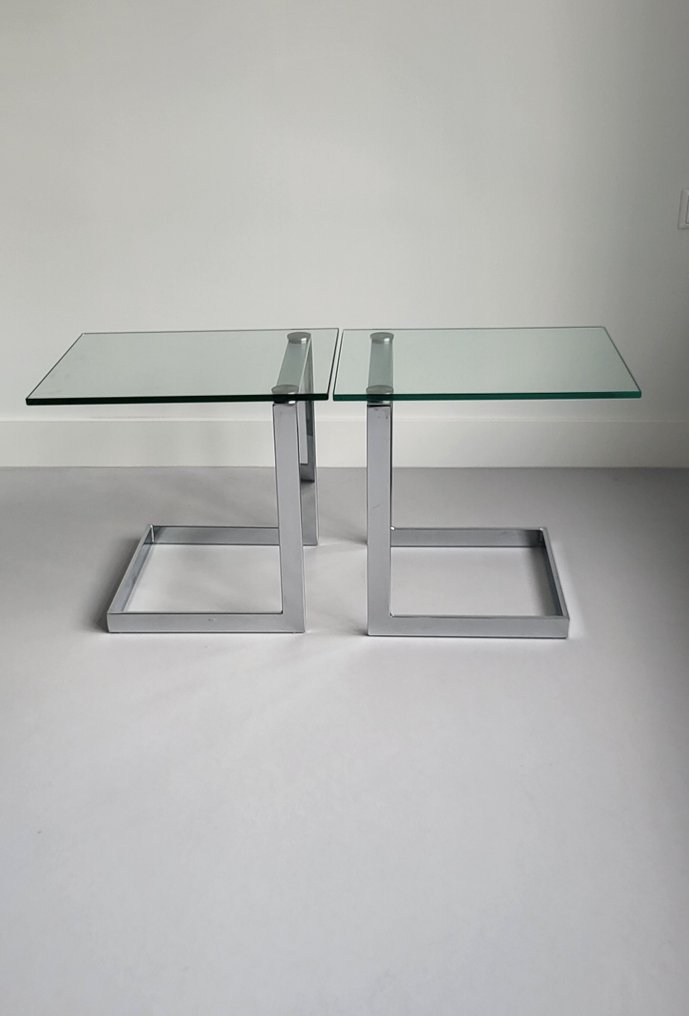 Gebra - Table d'appoint (2) - Verre trempé/verre de sécurité #1.0