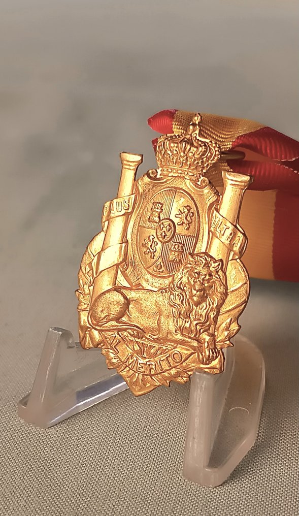 Spain - Military medal - Gold Medal of Merit, First Class, of King Alfonso XII #4.3