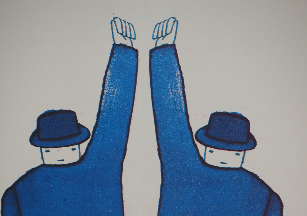 Jean-Michel Folon (1934-2005) - Homme et son double #4.3