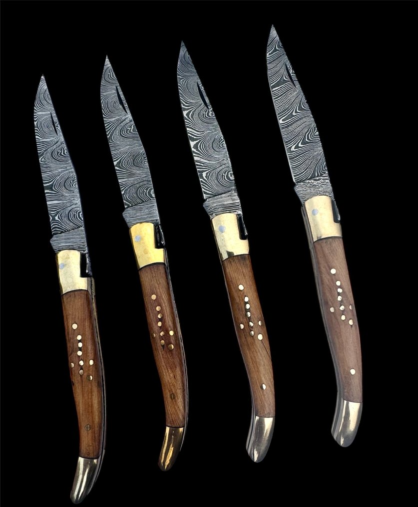 Μαχαίρι κουζίνας - ατσάλι Δαμασκού - Γαλλία - Αναδιπλούμενη Forge de Laguiole. #4.3