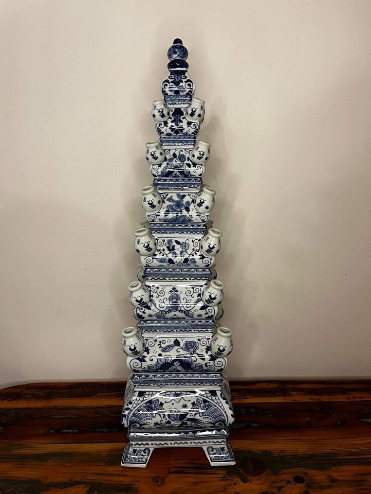 Maljakko - Delfts Blauw - Kivitavara - Käsinmerkitty XXL #3.2