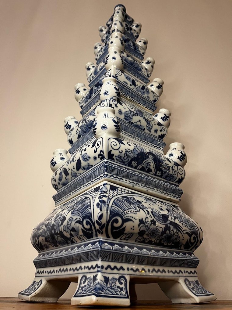 Maljakko - Delfts Blauw - Kivitavara - Käsinmerkitty XXL #1.0