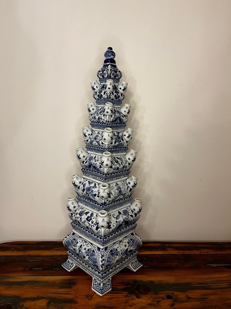 Maljakko - Delfts Blauw - Kivitavara - Käsinmerkitty XXL #2.1