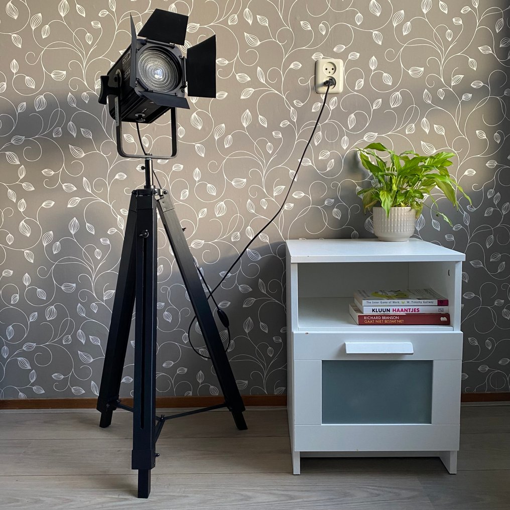 CCT Lighting - Φωτιστικό δαπέδου (2) - Minuette FR 18<>57 - Μέταλλο, Γυαλί, Βακελίτης, Ξύλο - Βιντεοκασέτα θεάτρου #1.0