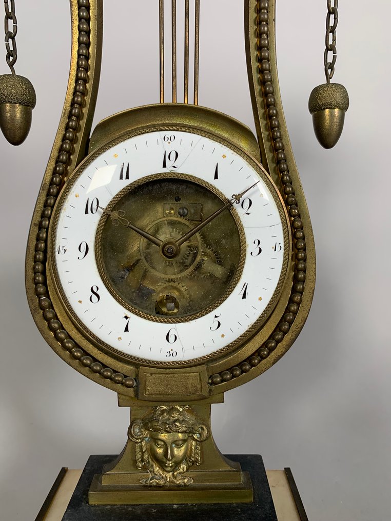 Lyre clock - Marble, Bronze - 1750-1800 #2.1