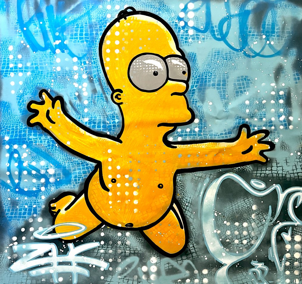 Moabit - Homer Simpson X Nevermind /Diptych/ XL #1.0