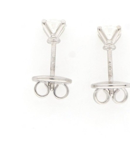 Crivelli - Korvakorut - 18 kt. Valkokulta #1.0