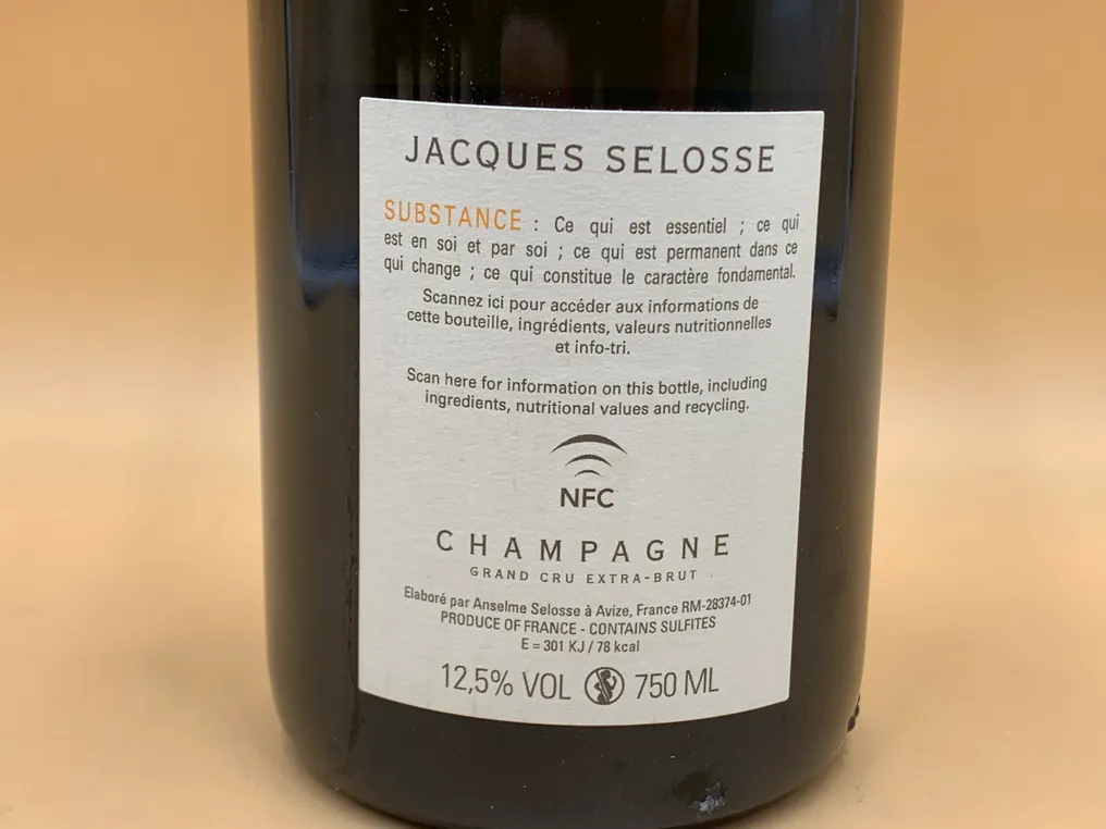 Jacques Selosse, Substance Grand Cru - Champagne Blanc de Blancs, Extra Brut - 1 Bottle (0.75L) #2.1