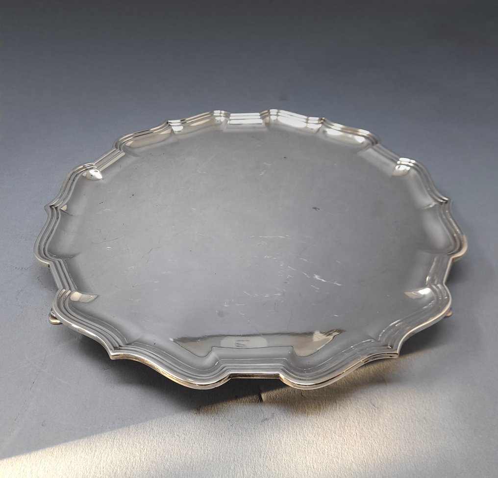 Mappin & Webb - Tarjoiluastia - Hopeoitu - Salver, 1905–1925 #1.0