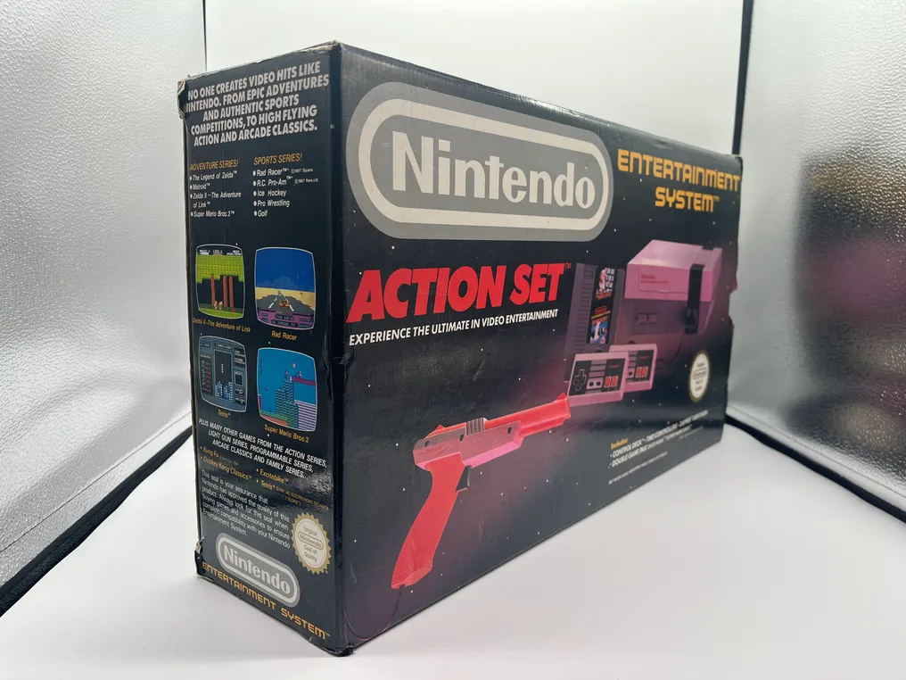 Nintendo - Nes - ACTION SET in Very Good Condition - Complete In Box with Poster - Video game console + games - In original box #3.2