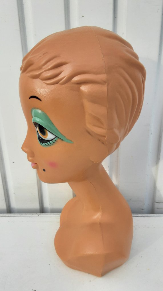 Twiggy mannequin head - Mainoskyltti - kunststoff #2.1