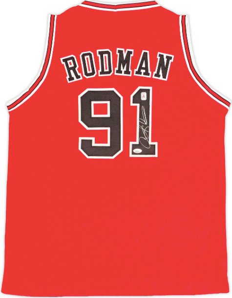 NBA - Dennis Rodman - Red Custom Basketball Jersey  #2.1